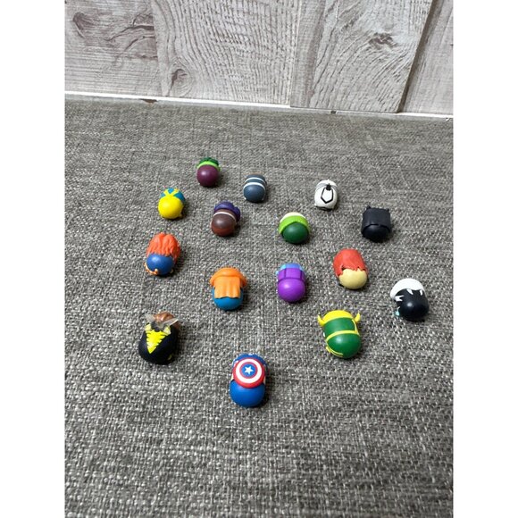 Marvel Superhero Characters 1 inch Tsum Tsum Mini Figures Lot of 16 - Picture 3 of 4